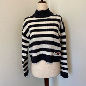 Striped Turtleneck Sweater